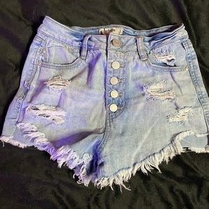 High Waist Jean Shorts